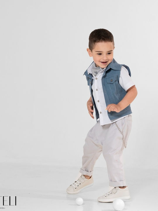 Vinte li Baptism Suit Gray