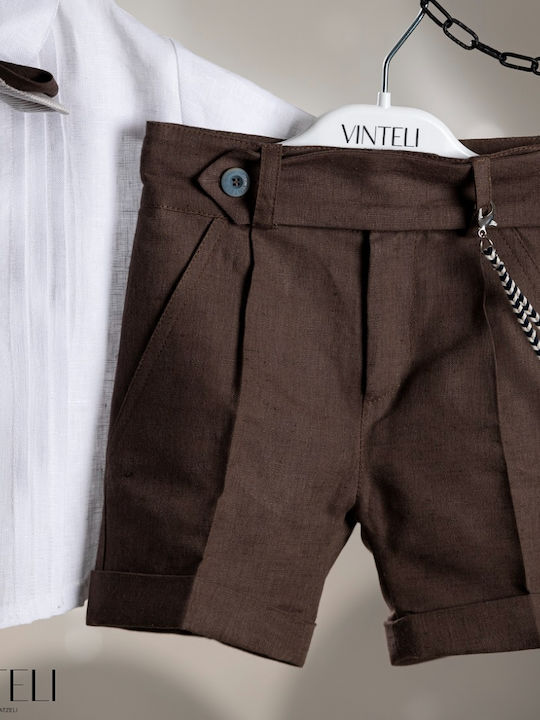 Vinte li Costum de Botez pentru Băiat Alb