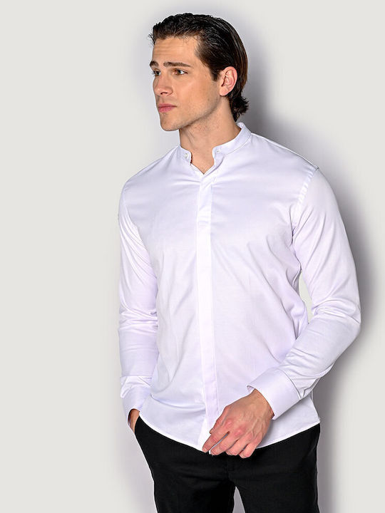 Sogo Men's Shirt Long Sleeve White