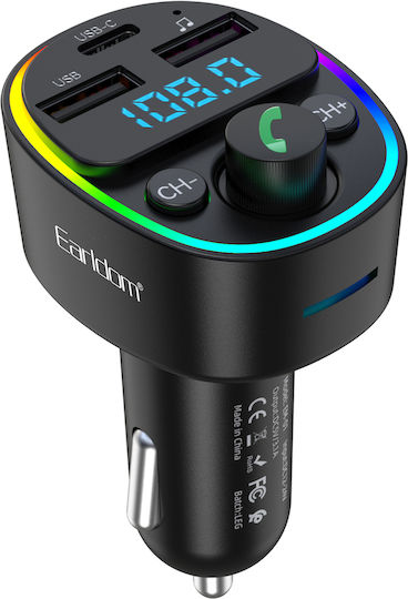 Earldom FM предавател за кола с Bluetooth / USB / Type-C