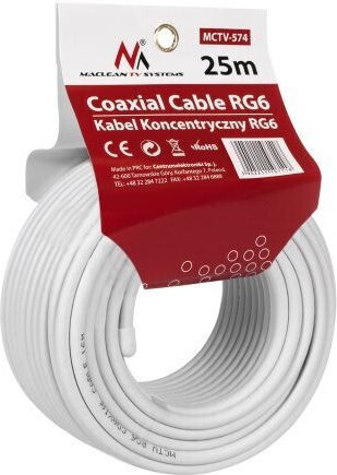 Maclean Energy Cable Coaxial 25m (MCTV-574) 1pcs