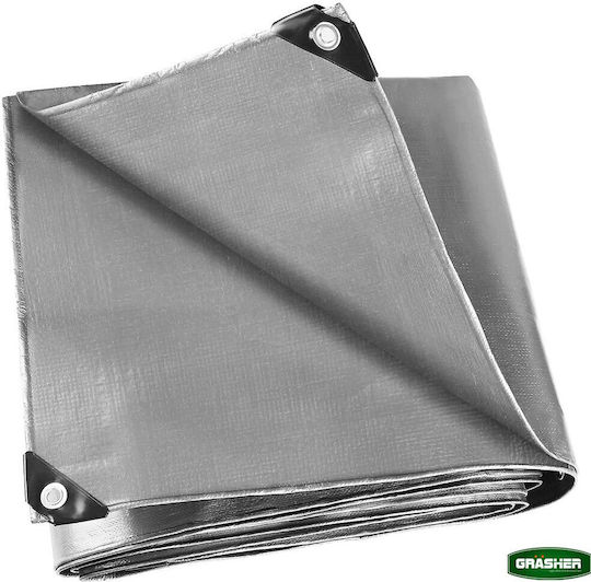 Grasher Αδιάβροχος Μουσαμάς 190gr/m² 3x2μ. Βαρέως Τύπου Γκρι