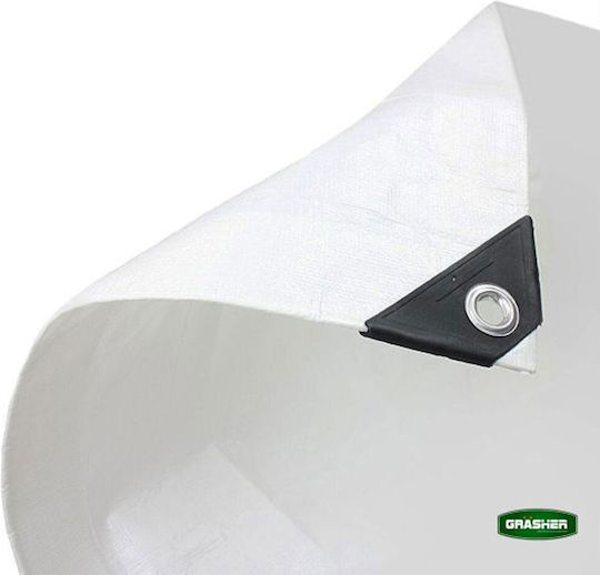 Grasher Αδιάβροχος Μουσαμάς 120gr/m² 3x2μ. Ελαφρού Τύπου Λευκός