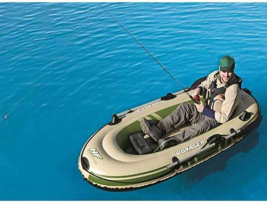 Bestway Voyager 300 Φουσκωτή Βάρκα 2 Ατόμων Καφέ με 2 Κουπιά 243x102εκ.