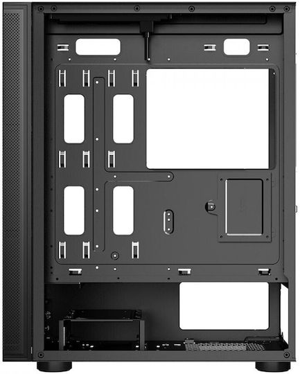 Spacer SPCS-GC-ICE-HERO Gaming Midi Tower Κουτί Υπολογιστή με Πλαϊνό Παράθυρο Μαύρο