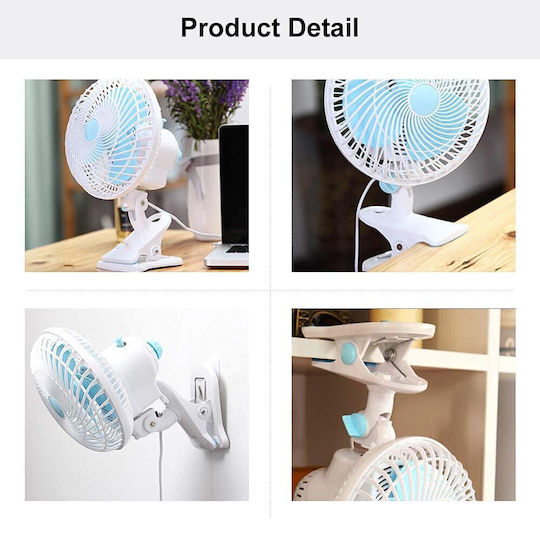 Clip Fan 180mm 2 Speed Power Saver Oscillating