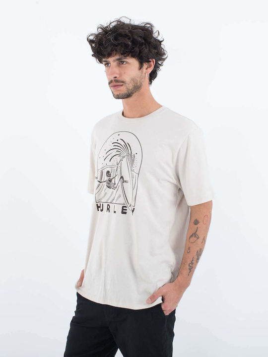 Hurley T-shirt Bărbătesc cu Mânecă Scurtă Bone