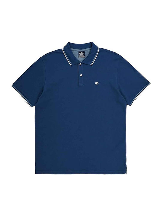 Champion Men's Short Sleeve Blouse Polo Blue