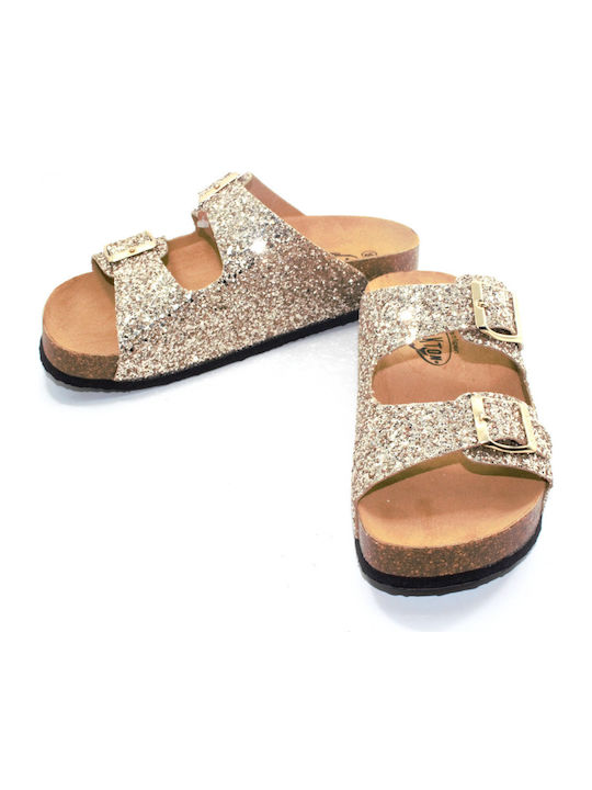 Leather Women's Anatomic Sandals Champagne