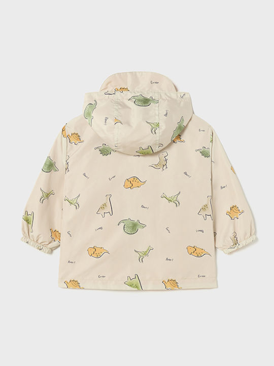 Kids' Casual Jacket Short Double Sided with Hood Mustard
