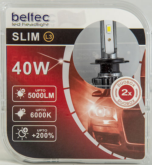 Beltec Audio Lampen Auto H11 LED 6000K Kaltes Weiß 2Stück