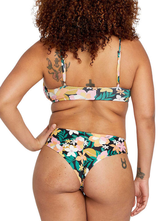 Volcom Bikini Set Triangle Top & Slip Bottom Multi