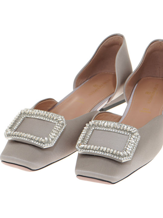 Fabric Ballerinas Gray