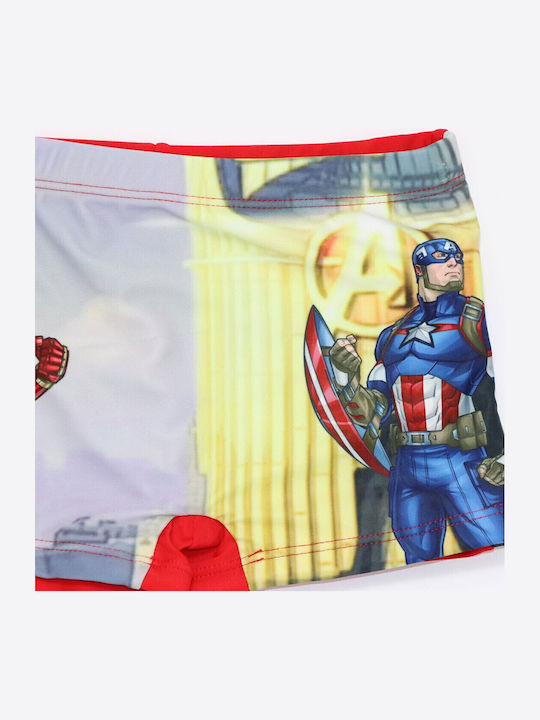 Marvel Avengers Costum de baie pentru copii Pantaloni scurți de înot Roșu