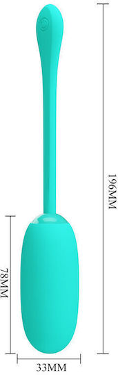 Pretty Love Julius Waterproof-rechargeable Vibrating Egg Aqua Green