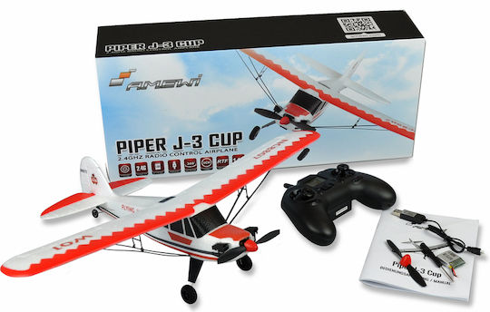 Amewi Piper J3 Cup Gyro Ferngesteuertes Flugzeug Gelb