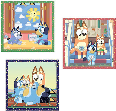 449135 Clementoni Kinder Puzzle Super Color Bluey 3x48 Teile