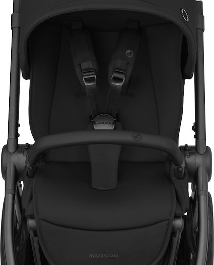 Maxi-Cosi Essential Ρυθμιζόμενο Καρότσι Μωρού Kατάλληλο για Nεογέννητο Essential Black