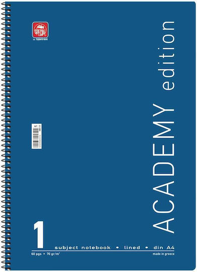 Typotrust Spirale Schulheft Geregelt A4 Academy Rote