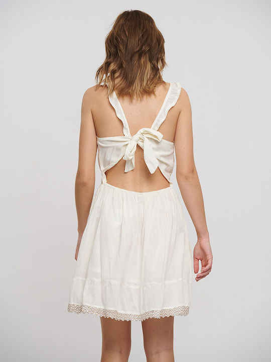 Ble Resort Collection Damen Kleid Strand Ecru
