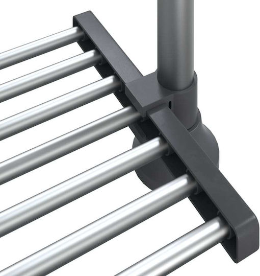 vidaXL Βάση για Φούρνο Μικροκυμάτων Μεταλλική 50x25x50εκ. Ασημί