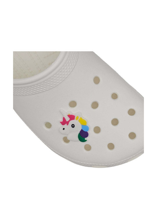 Charms Διακοσμητικά Σαμπό Crocs White Multi Unicorn