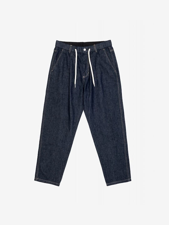 Ανδρικό Παντελόνι Τζιν με Slim Εφαρμογή Dark Blue