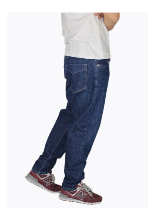 Men's Jeans Pants Elastic Blue
