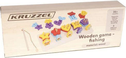 Kruzzel Wooden Fishing Game Fishing For 3+ Years
