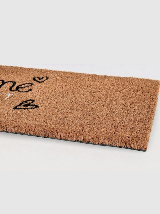 Bizzotto Entrance Mat Home Sweet Home Beige 25x75cm