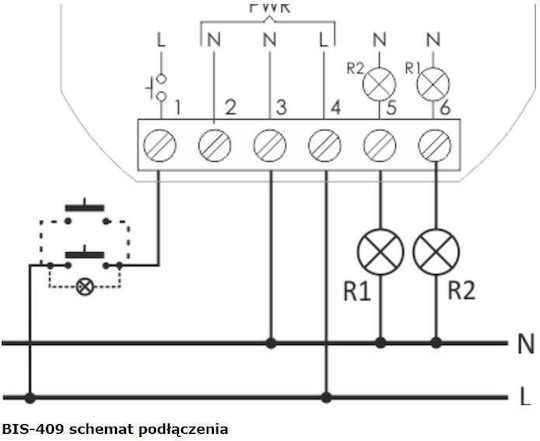 F&F Ρελέ Ράγας 8A με Τάση 230V