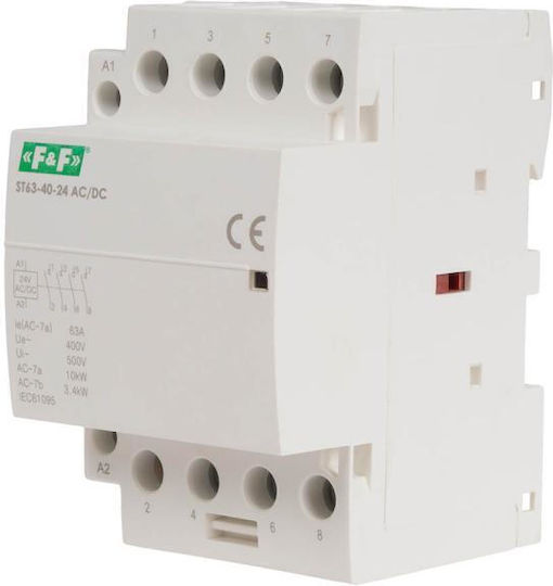 F&F Relee de Fază Putere 63A cu Tensiune 24V