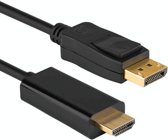 Cable DisplayPort male - DisplayPort male 1.8m Μαύρο
