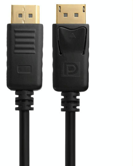 Cable DisplayPort male - DisplayPort male 1.8m Μαύρο