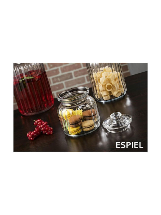 Espiel Viva Βάζο Γενικής Χρήσης με Καπάκι Γυάλινο Διάφανο 1500ml