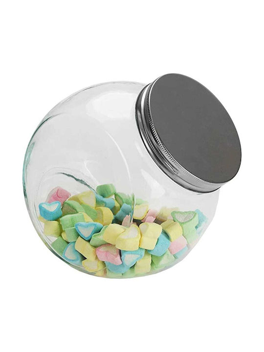 GTSA Vase General Use with Lid Glass Transparent 2200ml