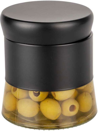 Wenko Wenko Sugar Jar with Lid Glass Black 400ml