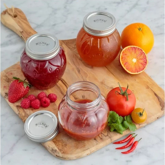 KIlner Kilner Домашна Ваза за Обща Употреба с Капак Стъклена Прозрачна 400ml