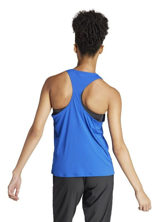 Adidas Adizero Essentials Singlet Women's Athletic Blouse Fast Drying Blue