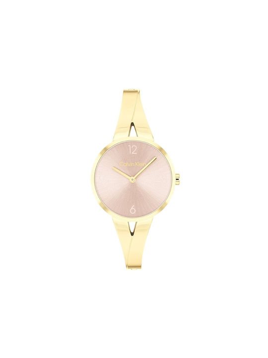 Calvin Klein Uhr mit Gold Metallarmband