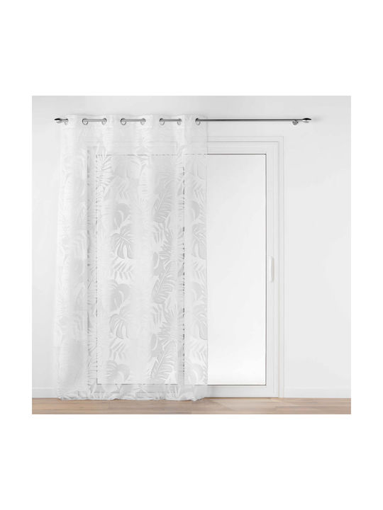 Douceur d'Intérieur Curtain with Grommet L-c Magnolia White 140x240cm