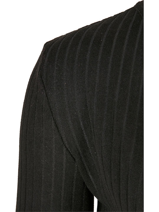 Women's Crop Top Long Sleeve Black