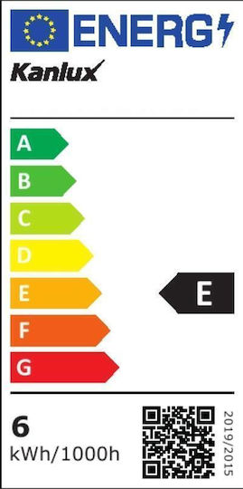 Kanlux Λάμπα LED 6W 80mm για Ντουί E14 και Σχήμα G45 Φυσικό Λευκό 806lm