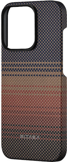 Pitaka Magez Back Cover Aramid Fiber 0.75mm Πολύχρωμο (iPhone 15 Pro Max)