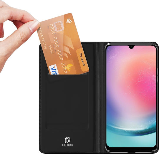 Dux Ducis Skin Pro Back Cover Piele artificială / Piele Negru (Samsung Galaxy A25 5G)