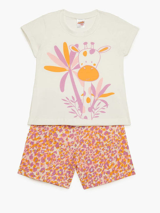 Minerva Kids Pyjamas Summer Cotton Ecru