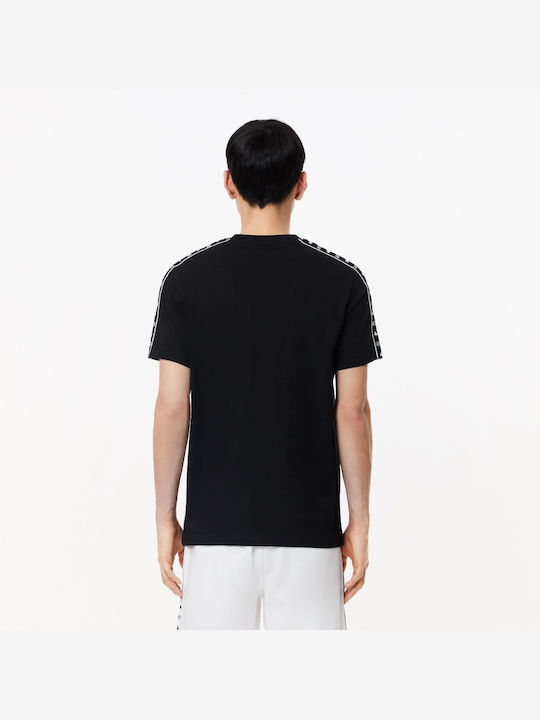 Lacoste T-shirt Bărbătesc cu Mânecă Scurtă BLACK