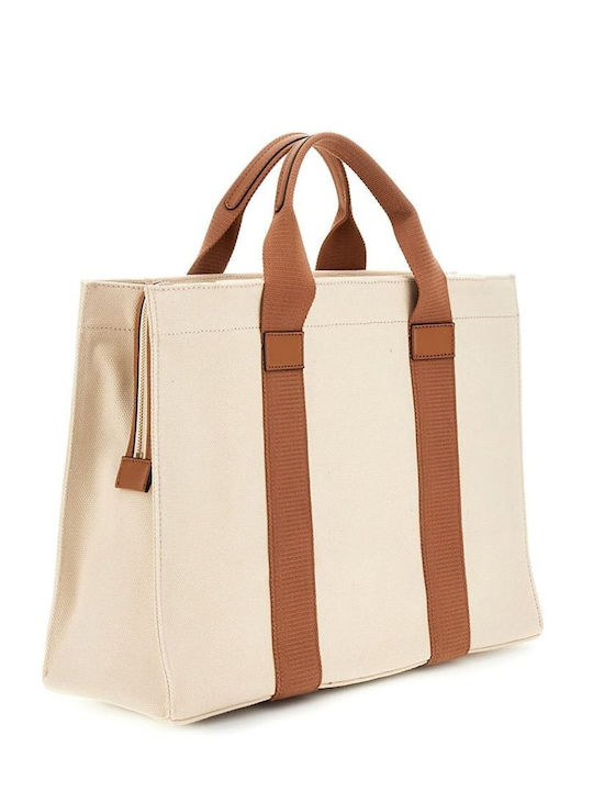 Guess Women's Bag Tote Hand Beige