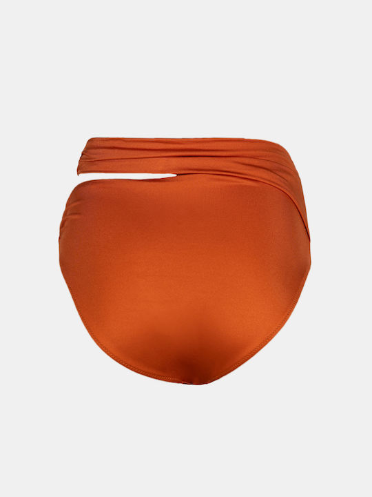 Rock Club Bikini Slip Terracotta