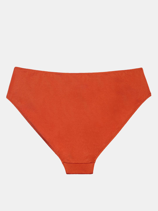 Rock Club Bikini Slip Terracotta